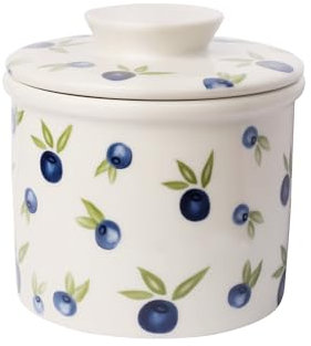 Mantequera francesa para mostrador con línea de agua, mantequillera francesa para mostrador (BlueBerry)