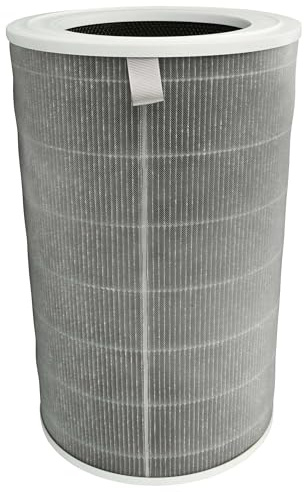 vhbw Aktivt kolfilter ersätter Xiaomi 6934177743672, M15R-FLP-GL för luftrenare - H12- vit/grå luftfilter