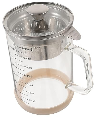 WEKADRIN Colador De Inoxidable Para Leche De Tetera Filtro De Vidrio Recipiente Para Té