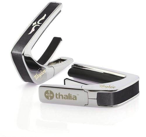 Taylor by THALIA Kapodaster mit Chrom-Finish, 600er-Serie, Ebenholz mit Perlmutt Wings Griffbrett-Marker