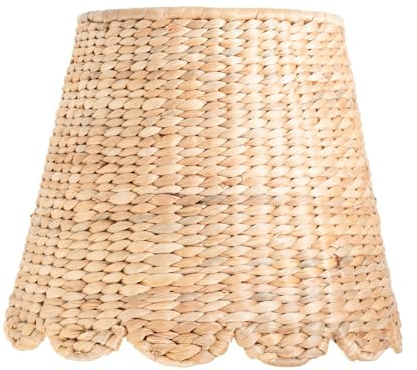 Zafferano, Poldina XXL Cover Giacinto d'Acqua, Intrecciata a Mano per Lampada da Tavolo, Paralume Compatibile con Lampade Poldina, Fatto a Mano, Ø31,5 x 27 cm