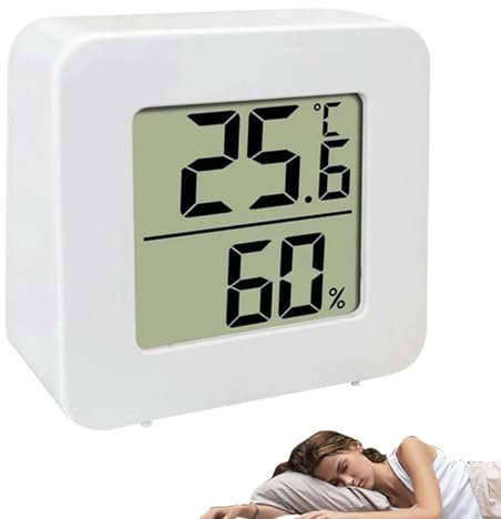 Igrometro - Monitor Di Umidità Accurato | Misuratore Del Misuratore Di Umidità | Termometro Per La Stanza Per Bambini 'umidnità Adatto Per Il Monitoraggio Del Clima Interno, Il Comfort Della Scuol