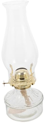 Klassische Petroleumlampe mit Glaszylinder für Innenräume, Dekorativ
