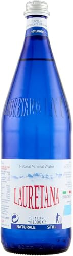Acqua Minerale Lauretana Still Water Glass bottle | 12 x 1 Litre