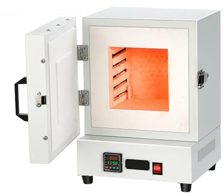 JXYQ Forno Elettrico da 2000 W, Temperatura Massima 1150 ℃, Forno da Tavolo Compatto per la creazione di Gioielli, Fusione di Metalli, smaltatura di ceramiche e progetti Fai da Te