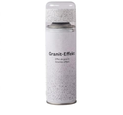 trendmile Graniteffekt Spray weiß-grau 200ml Steinoptik Steineffekt-Farbe Strukturspray Granit-Optik Effektspray Dekospray Sprühfarbe