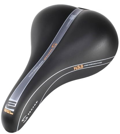 Serfas Men's E Gel Replacement Bicycle Saddle - Black