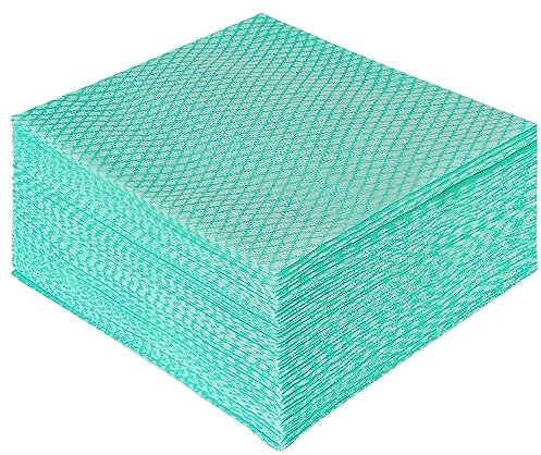 JEBBLAS Disposable J Cloths Reusable Dish Cloths Jay Cloth All Purpose Cleaning Cloths Disposable Kitchen Towels,Pack of 50 Pcs, Green