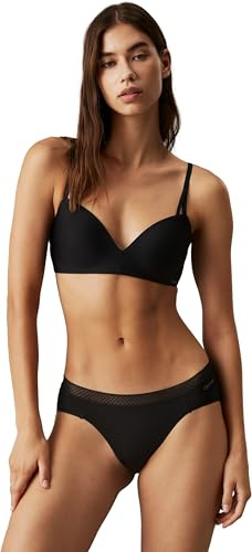 Calvin Klein Women’s Lift Stretch Demi Cup Bra, Black (Black), 32B