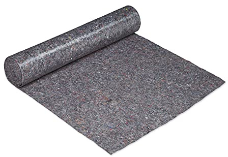 Relaxdays Malervlies, Abdeckvlies Rolle, 1 m x 25 m = 25m², rutschfest, wasserabweisend, 300g/m², Streichen, Umzug, grau