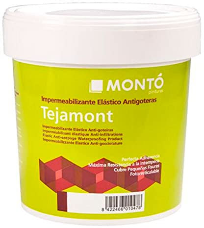 MONTÓ Revestimiento al Agua Elástico para Proteger e Impermeabilizar Terrazas o Cubiertas Transitables. Tejamont Top Cover (15L, Verde 128)