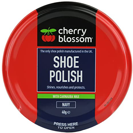 Cherry Blossom Shoe Polish Navy 40g