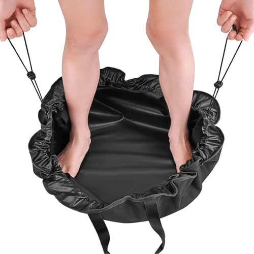 equlup Neoprenanzug-Wickelunterlage, wasserdichte Surf-Tasche, Kordelzug-Neoprenanzug-Tasche, Faltbare Tragbare Surfmatten-Aufbewahrungstasche Für Schwimmende Kajakfahrer