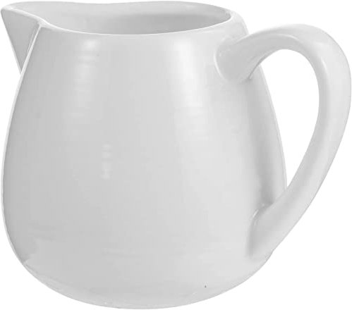 SkaNka Jarra de Leche de cerámica, Jarra de Crema de cerámica, Crema de cerámica con Mango de 120 ml de café Crema de café for Servir Jarra de Crema de Leche de Salsa de Jarra for Cocina