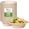 GREENESAGE 100 cuencos de cartón desechables, 470 ml, de caña de azúcar, vajilla desechable, cuenco desechable, cuenco para sopa orgánico, redondo, marrón, compostable