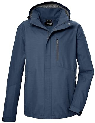 killtec Herren Funktionsjacke wasserdicht/Outdoorjacke mit abzippbarer Kapuze KOS 256 MN JCKT, dunkelblau, XL, 43280-000