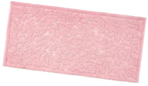 emmevi Tappeto Morbido Cotone Tinta Unita Scendiletto Bagno Camera Assorbente Antiscivolo 53x110 Rosa