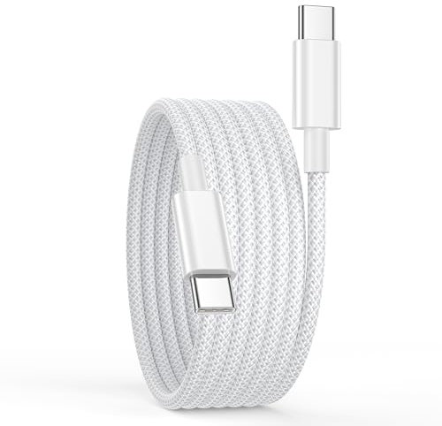 Cavo USB Type-C 3 Metri, 60W Cavo USB C a USB C per iPhone 17/16/16 Pro Max/16Pro/15/15 Pro Max/15 Plus,Macbook,iPad Pro/Air,Cavo Type C to Type C Cavo Ricarica USBC Cavetto Ricarica Rapida cavo tipoC