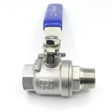 Generisch 1/4 Zoll, 3/8 Zoll, 1/2 Zoll, 3/4 Zoll, 1 Zoll, 2 Zoll, weiblich auf männlich, Kugelhahn-Controller, 304 Edelstahl(1)