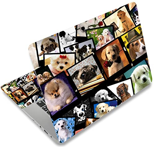 icolor Laptop Skin Sticker Decal 12 13 13.3 14 15 15.4 15.6 inch Personalized Universal Notebook Vinyl Skin Stickers Cover Art Decal Computer Protector (Dogs)