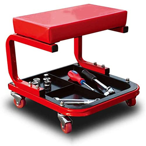 OZBMA Siège Rampant Roulant, Tabouret de mécanicien, Outils de réparation de Chaise, Atelier de Plateau, Garage de Voiture Automobile avec capacité de 300 LB