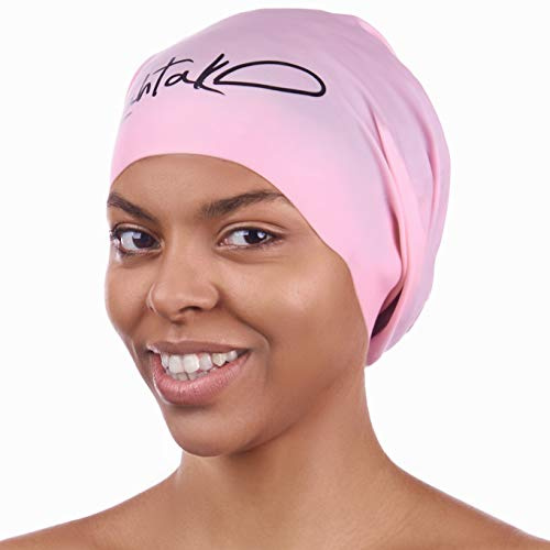 Bonnet de bain Lahtak extra large pour cheveux très longs – Imperméable en silicone durable pour tresses, dreadlocks, tissages, afros, boucles – Pour homme et femme – Joint anti-fuite