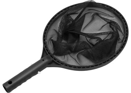 HEMOTON Red de Limpieza de Piscinas Neto Redes Red de Piscina Malla Bien recogedor de Hojas Limpiador de Superficies de Piscinas Limpieza de Hojas Red pequeña Material de plastico Gris