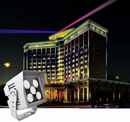 Faretti Da Esterno - Proiettore A LED, Proiettori A LED A Lungo Raggio AC85-265V, Faretto A LED Impermeabile A Lungo Raggio, Proiettore A LED, Proiettore A Fascio Di Luce Stretto Per Esterni(Yellow Li