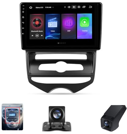 9 Pollici Radio Stereo Auto HD Androide 13 per Hyundai IX20 2010-2019 Controllo Del Volante Touch Screen GPS FM RDS Telecamera Posteriore+DVR CarPlay Android Auto 4G+Wifi BT5.0(B,NF-1)