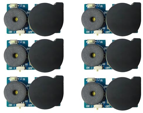 LUKIUP 6 Pièces Générateur Bruit Cricket, 16 Sons Générateur Bruit Cricket avec Bourdonnement Caché Jouet Farceur Gadgets Farce Amusants pour Les Fêtes Maison
