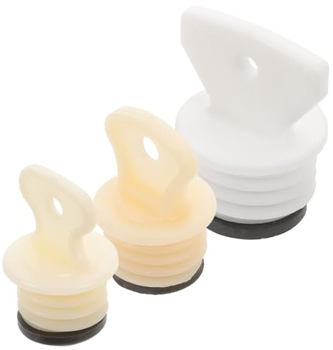 ARTSEWPLY 3Pcs Rubber Seal Stoppers for Hot Water Bottles, Leakproof Replacement Plugs with Large, Medium, Small Sizes, Reusable Hot Water Bag Accessories for Relief and Cold Therapy
