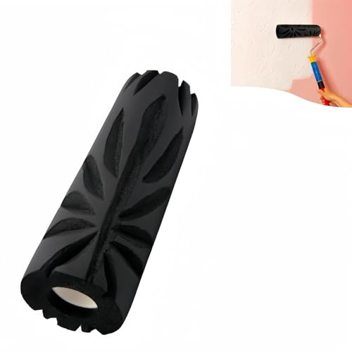 9 Inch Drywall Texture Roller Brush,for Drywall and Ceilings Paint Roller,Easy to Use, Durable Design (Crow's Foot Texture)