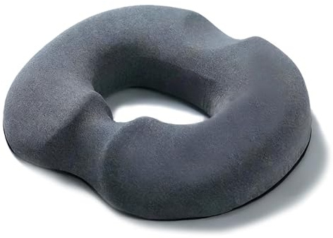 Zhixan Memory Foam Donut sittdyna, sittring avlastning svanskota ischias | Hemorrojder, enligt operation, universal, kontorsstol, bil, rullstol