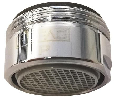 SOMATHERM FOR YOU, Aérateur mâle standard M24/100 pour robinetterie - Améliorez le confort d'utilisation de votre eau chaude et froide - Couleur gris/argent - Idéal pour installations sanitaires