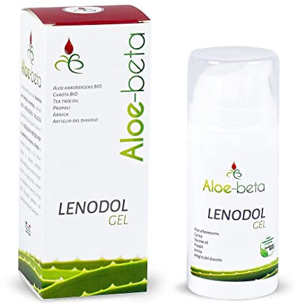 ALOEBETA Lenodol Gel Arnica e Artiglio del Diavolo 100ml - Allevia Dolore Articolare e Muscolare - Azione Antinfiammatoria Antidolorifica, Crema Artiglio del Diavolo forte pomata con Aloe Arborescens