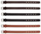 FINGERINSPIRE 6 Stück Steigbügelriemen Aus PU Leder Schwarz/Kaffee 2 Größen Traditionelle Kilt Verlängerungsriemen Mehrzweck Verlängerungsriemen Aus Leder Englisches Tack Fairhaven Steigbügelleder