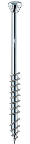 HSI HSeasy Terra Inox TX25 Terrassenbauschrauben aus A2 Edelstahl 5x60 mm, 500 Stk. - Rostfreie Edelstahlschrauben, Terrassenschrauben zur Befestigung von Holzbodendielen