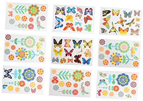 OSALADI 9sheets Easter Window Stickers Spring Decorations PVC Window Clings for Home Decor