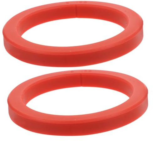 MUCKLILY 2 Pezzi Guarnizione Per Macchina Da Caffè Guarnizione Ad Anello Di Ricambio Per Accessorio Vapore Gel Di Silice Rosso