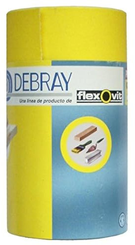 Flexovit 63642579314 Rollos de Papel Vibrator Emblistados, BC2, Debray, 80 Grano, 115 mm A x 5m L, Set de 9
