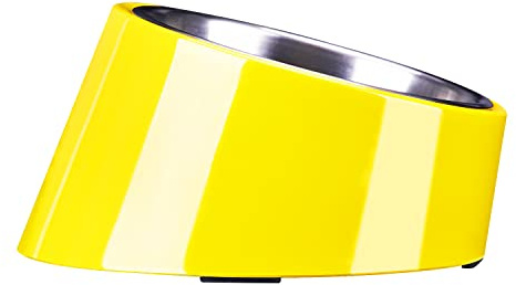 SuperDesign 15 Grad Neigung Hundenapf, Schräger Katzennapf, Geneigter Futternapf, Gekippter Erhöhter Fressnapf, Erhöhte Futterstation, Rutschfester Melamin Ständer