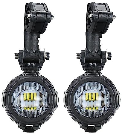 SUPAREE Faretti LED Moto Supplementari, Fari Antinebbia Moto faro Moto LED Anteriore per moto Universale-40W 6000LM 6000K (2 pezzi)