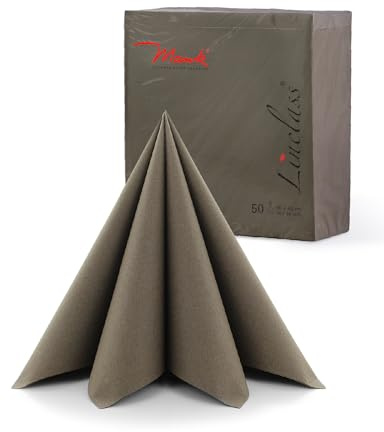 PG PrimeGuest SUPPLY Servietten Premium Edition 50 Stück 40x40 cm – Stoffähnliche Premium Airlaid Servietten 1/4 Falz – Einwegservietten für Hochzeit, Feier, Gastronomie