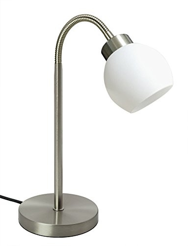 Trango LED Schreibtischlampe 2017-00 Tischleuchte Nachttischlampe Fensterbankleuchte Lampe *New Jersey* inkl. LED Leuchtmittel 3000K warm-weiß