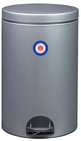 ROSSIGNOL Poubelle de cuisine, Poubelle 20L, Poubelle à pédale, Fabrication française, Seau intérieur amovible avec anse, Pratique ELORA