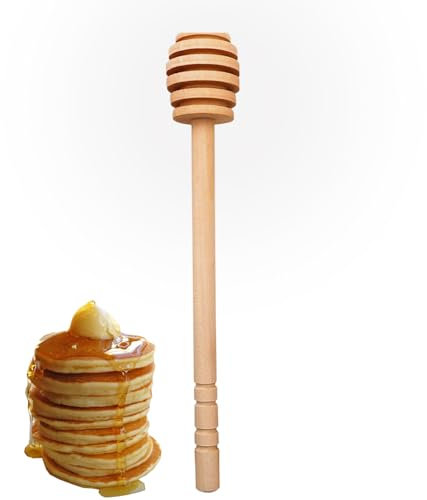YIAGUN Wooden Honey Mixing Stirrer Honey Dipper Sticks Honey Spoon 1 Pcs