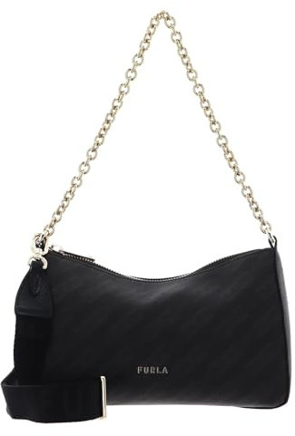 Furla Umhängetasche Schultertasche Light Gold Shoulderbag Toni Caffe + Nero dunkelbraun