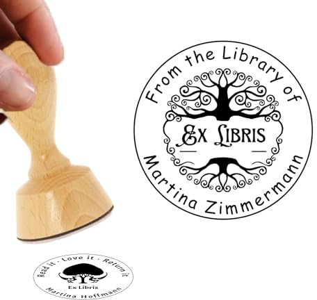 Ex Libris Stempel - Personalisierte Buchstempel mit Ihrem Namen in verschiedenen Motiven zur Auswahl - hier direkt zum Selbstgestalten und Bestellen
