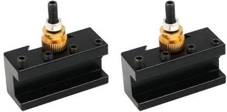 Sarini Mini Lathe Quick Change Tools Post Holder Kit (1/4-1/2 Inch), CNC Boring/Turning/Facing Holder Set