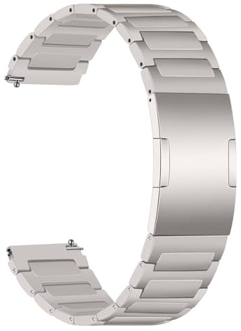 TRUMiRR Titan Armband Ersatz für HUAWEI Watch 5 46mm, 22mm Titan Edelstahl Uhrenarmband Metall Integrierte Dornschließe Armband für HUAWEI Watch GT 5 / GT 5 Pro 46mm